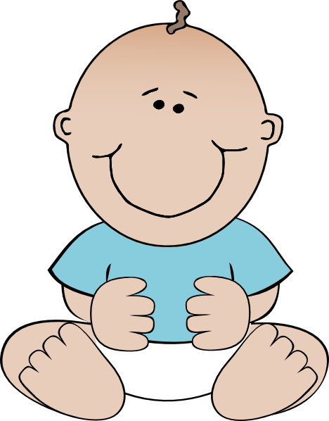 Baby Boy Sitting clip art - vector clip art online, royalty free ...