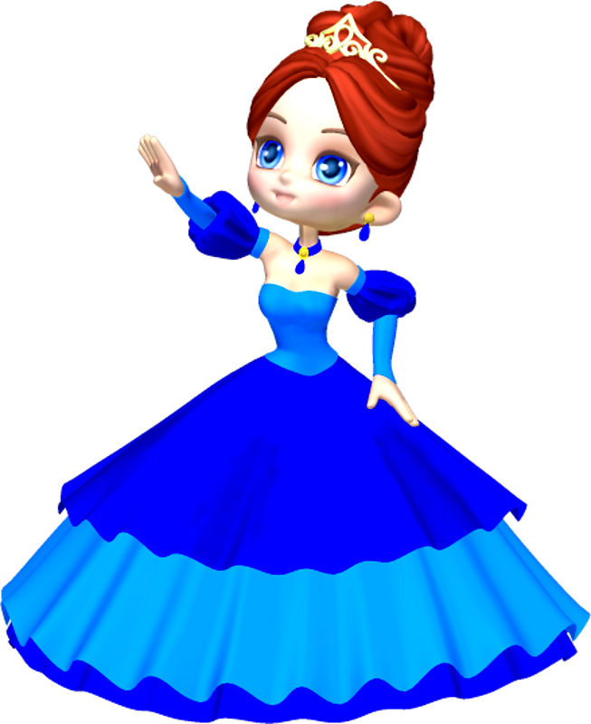 Princess in Blue Poser PNG Clipart (1) by clipartcotttage on ...