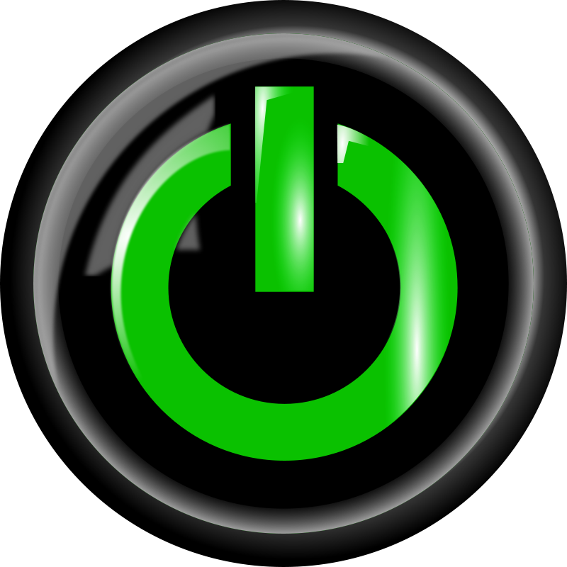 Power Button, Black Clip Art Download
