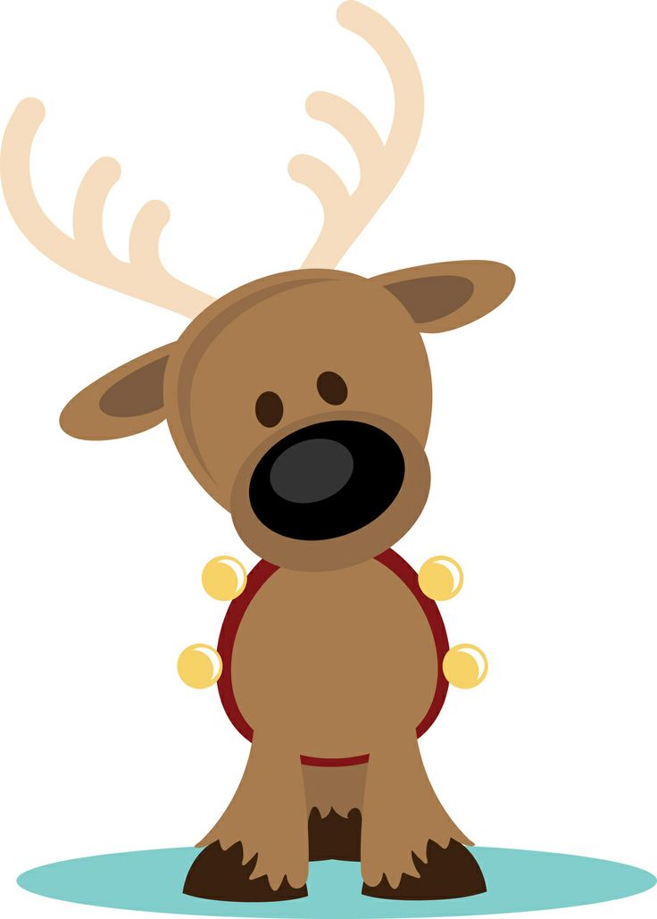 Reindeer with Jingle Bells | christmas clip | Pinterest