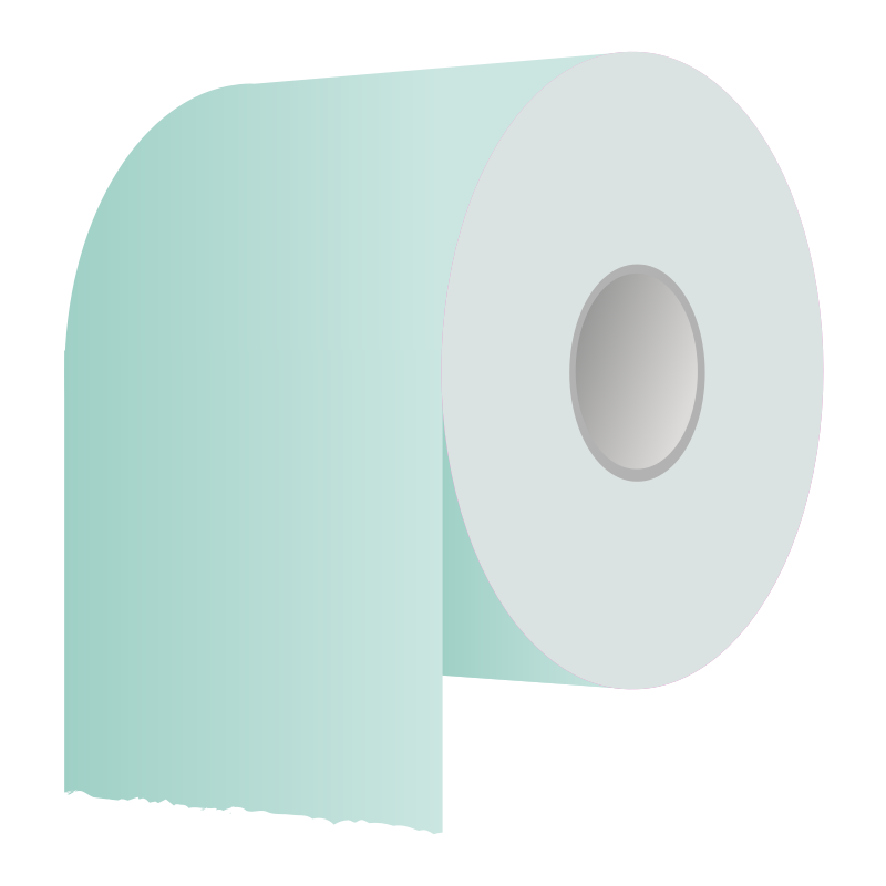 Clipart - Toilet paper roll revisited