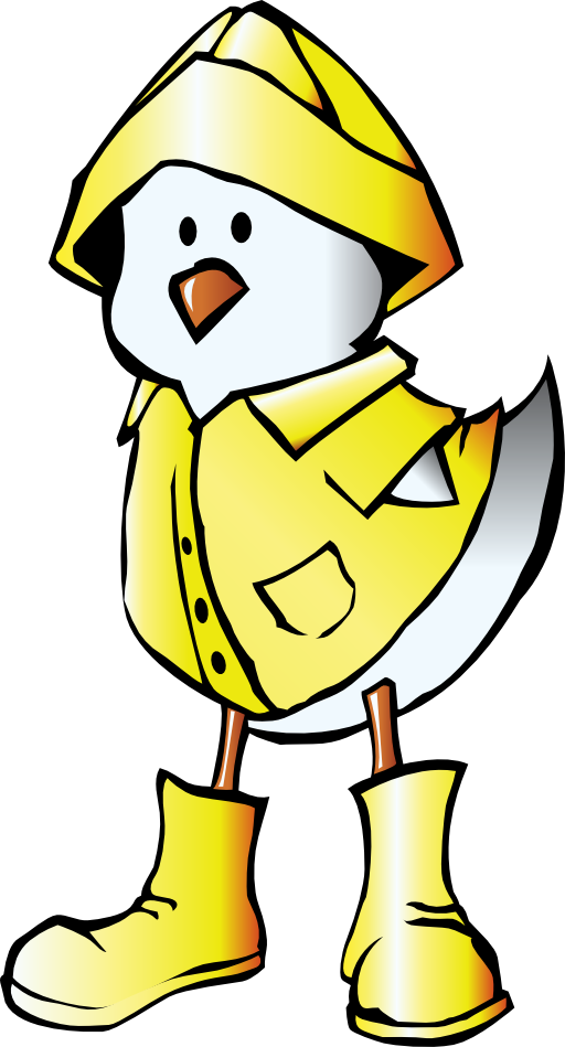 clipart-chick-with-raincoat- ...