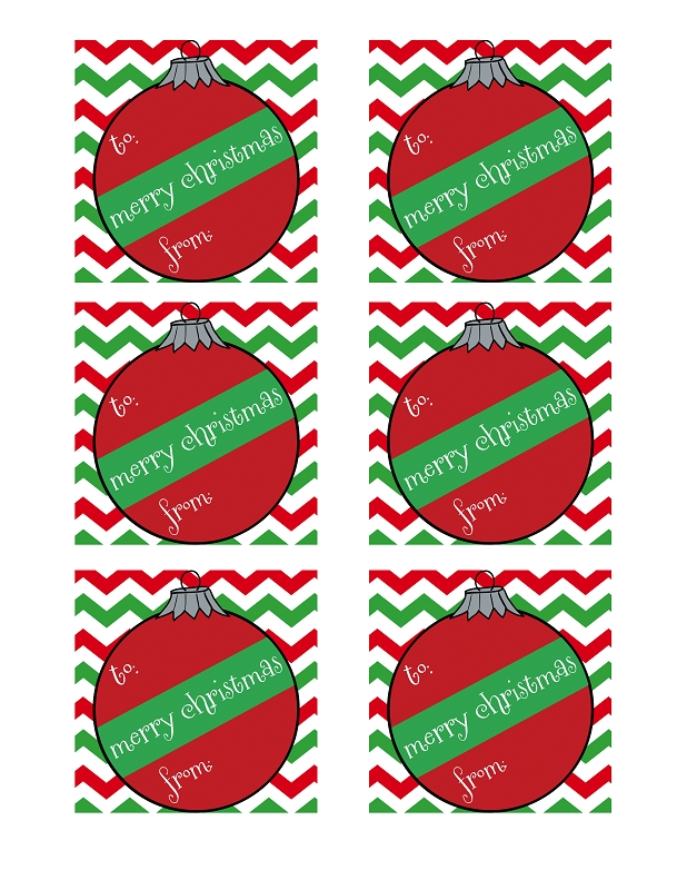 Printable Christmas Ornament Holiday Gift Tag Cliparts co