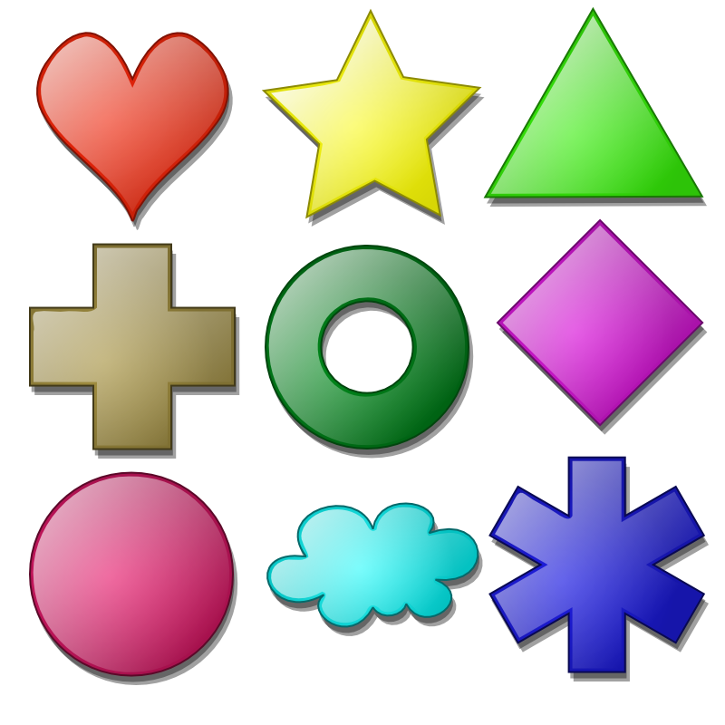 Clipart - Game marbles - shapes
