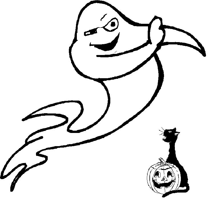 Ghost Coloring Pagelucys Halloween Coloring Pages With A Ghost ...