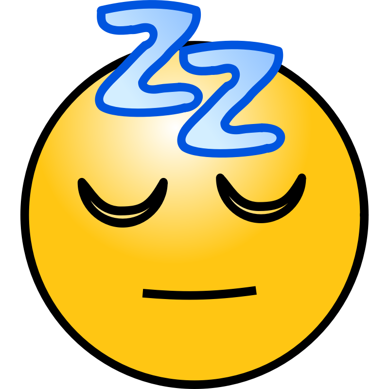 Clipart - Emoticons: Sleeping face