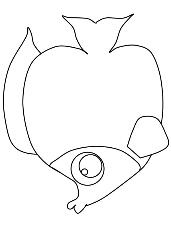 Angel Fish Coloring Pages Picture 4   26 Picture Fish Coloring ...