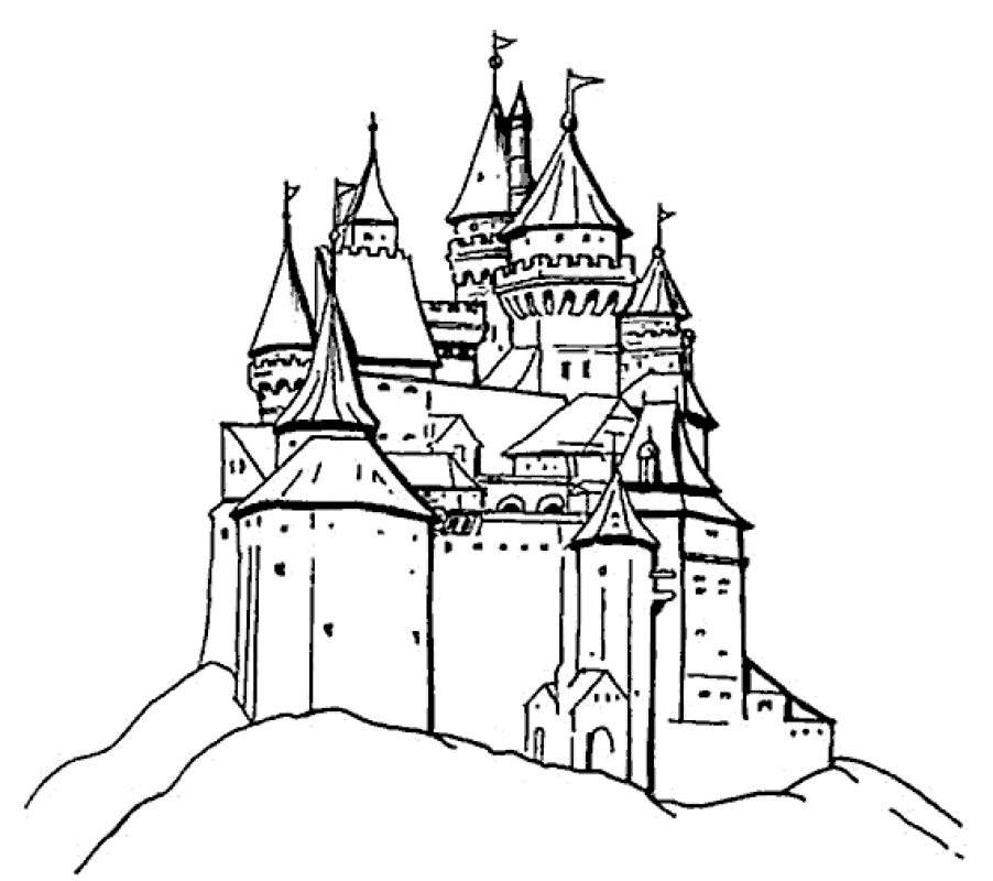 Sand Castle Drawing - Cliparts.co