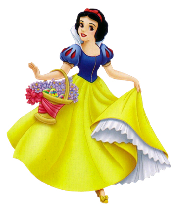 Princess Snow White Easter Clipart Picture image