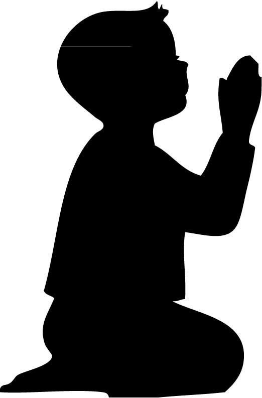 Boy Praying Silhouette [Reli822] - $10.00 : iStickerthat, We ...