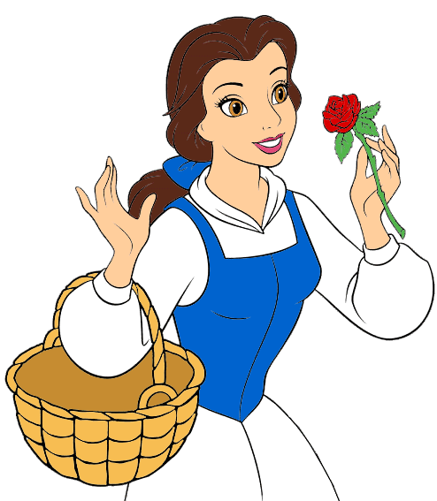 Belle Clipart from Disney's Beauty and the Beast - Quality Disney ...