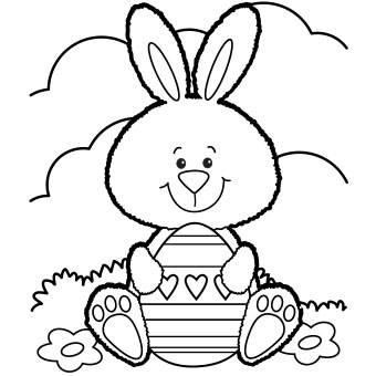 Happy Bunny with Egg, - Free-N-Fun Easter from Oriental Trading