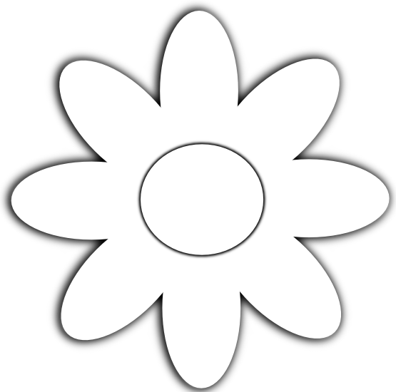 daisy flower 5 black white line art scalable vector graphics svg ...