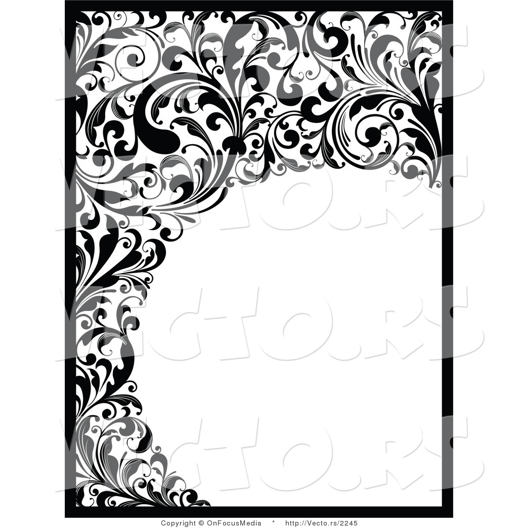 Black And White Sunflower Border | Clipart Panda - Free Clipart Images