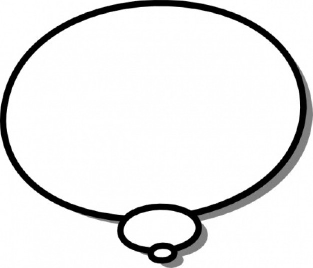 Ellipses Callout Thought Thinking clip art Vector | Free Download