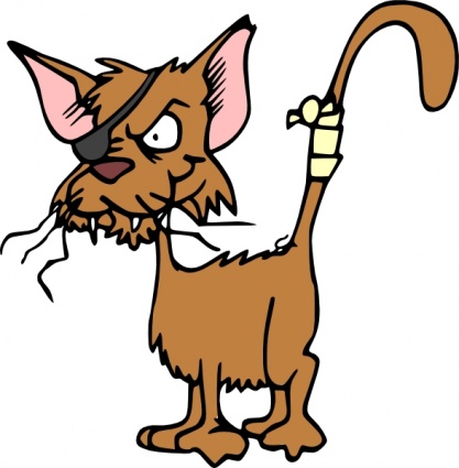 Fighting Cat clip art - Download free Other vectors
