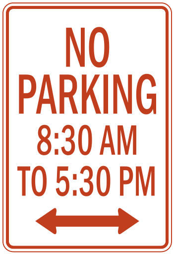 No Parking Time 1 Clip Art Download