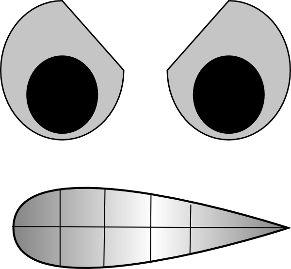 Angry Eyes With Mouth clip art - vector clip art online, royalty ...