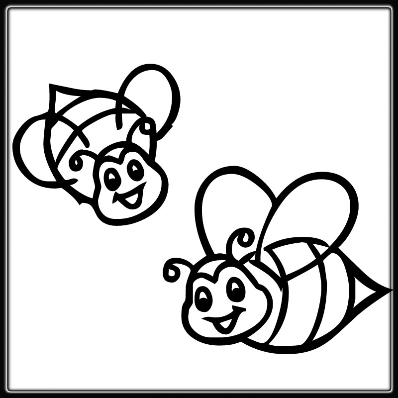 Free Printable Bumble Bee Coloring Page