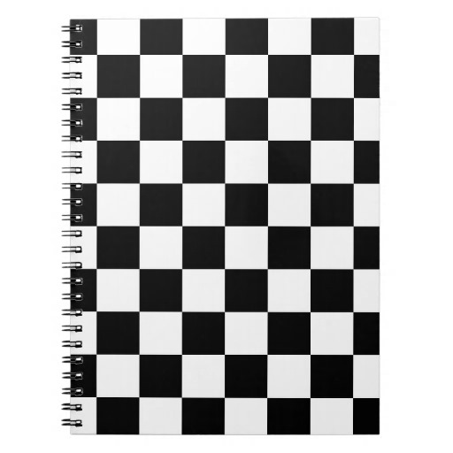 Checkerboard Pattern Notebooks | Checkerboard Pattern Notebook Designs