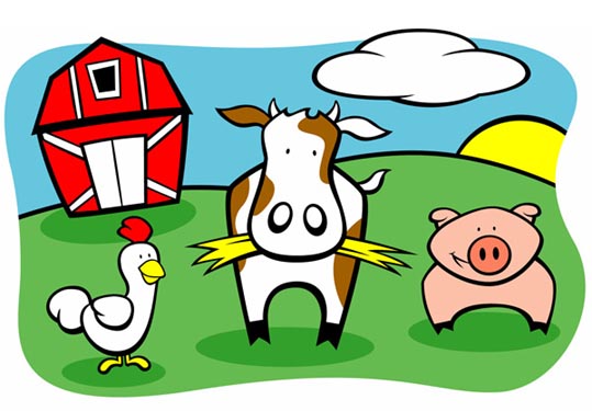 Farm Animal Mural-Paint by Number Children's Mural Kit