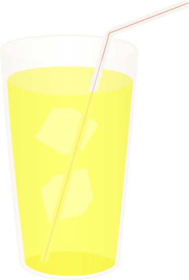 Glass of Iced Lemonade - Free Clip Art