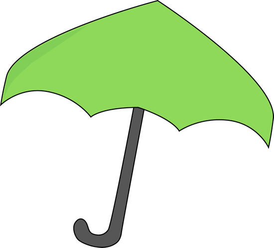 Green Umbrella Clip Art - Green Umbrella Image