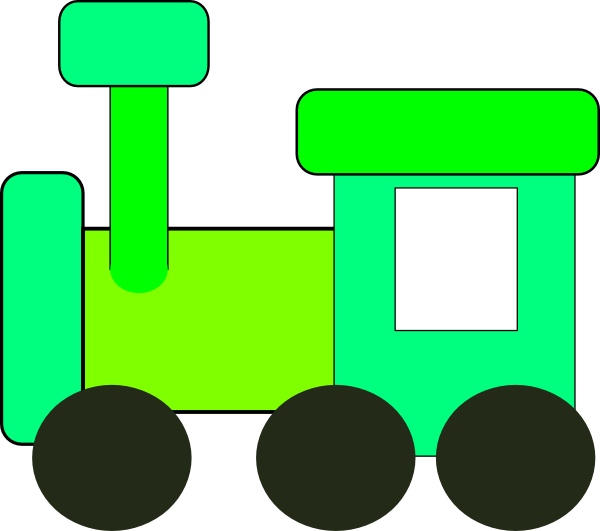 Green Train clip art - vector clip art online, royalty free ...