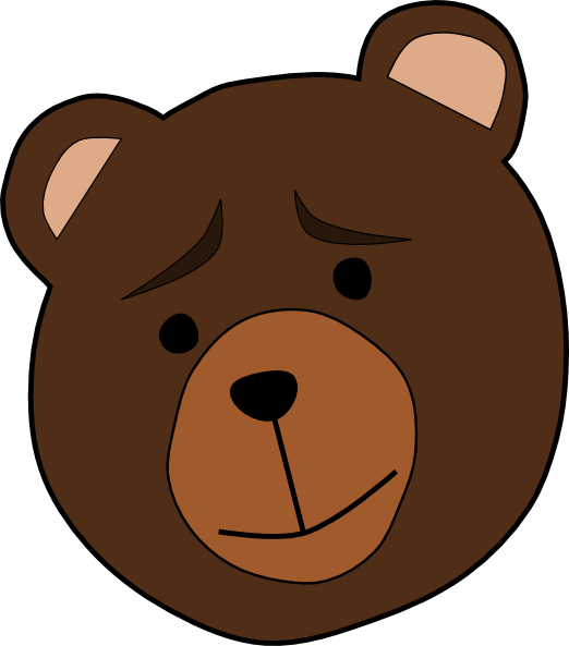 Concerned Bear clip art - vector clip art online, royalty free ...