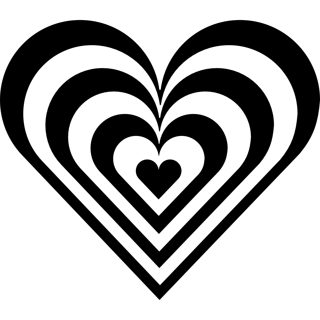 Heart Clip Art Black And White | Clipart Panda - Free Clipart Images