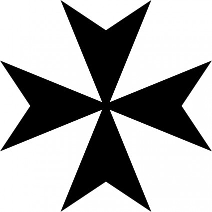 Maltese cross Vector clip art - Free vector for free download