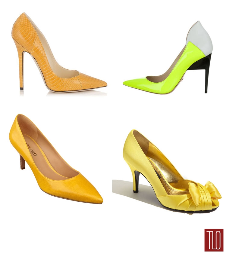 Red Carpet to Real World: The Summer 2014 Yellow Pump Trend | Tom ...