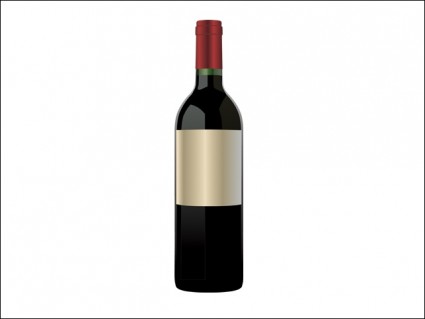 Red Wine Bottle Vector trust to nature - Free vector for free download