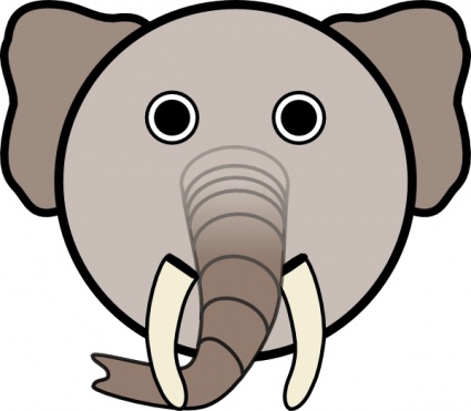 Elephant Head Clipart | Clipart Panda - Free Clipart Images