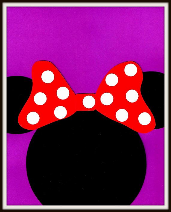 Disney Minnie Mouse - Minimalist Icon Pop Art Print 8x10