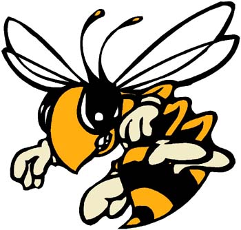 Fighting Hornet mascot sports decal. Personalize on line. 2g17 ...
