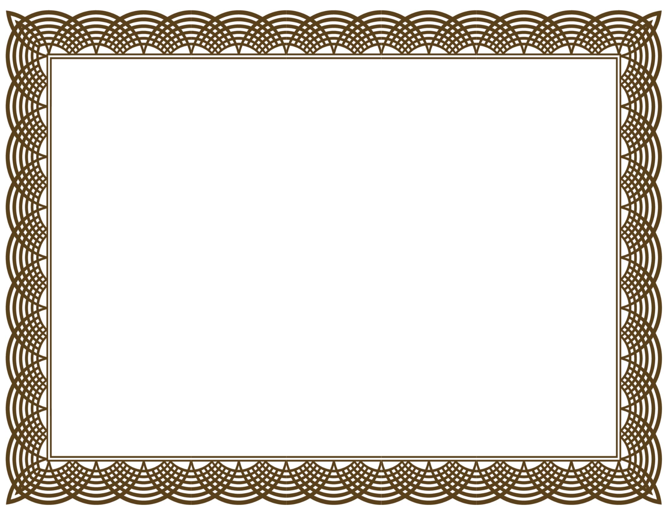 Black Border Certificate Template - ClipArt Best