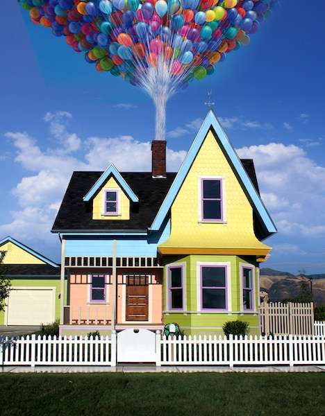 Animated Movie House - Carl & Ellie's Dream Architecture : Art, Design