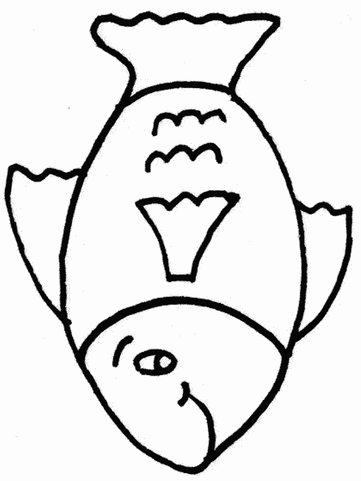 Rainbow Fish Coloring Page