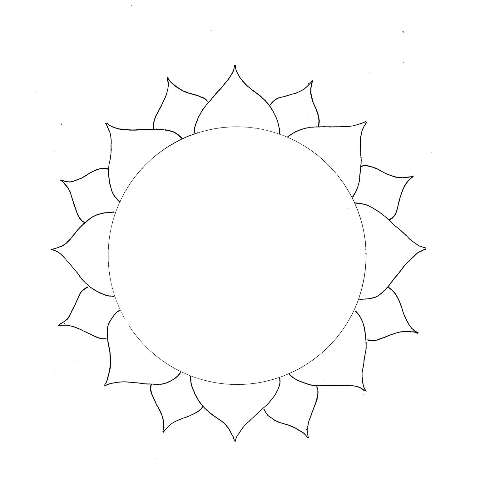 Lotus Outline Picture - ClipArt Best