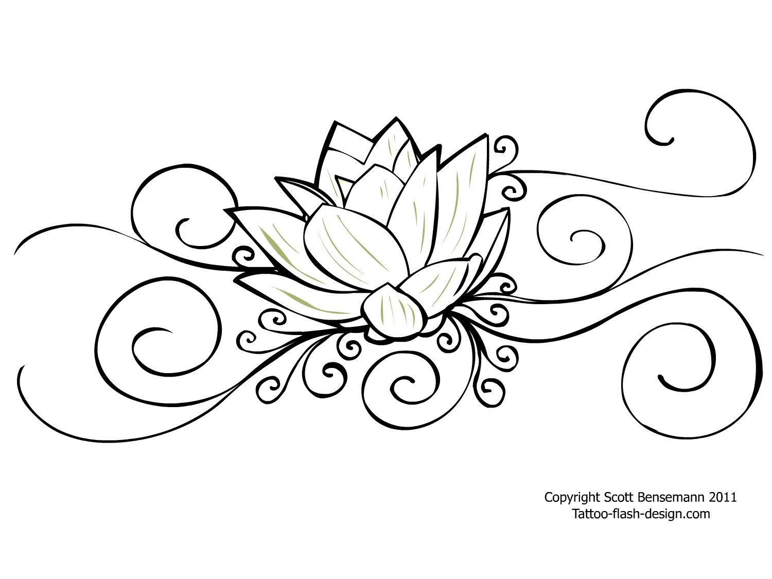 Lotus Flower Tattoo Design OutlinesThe Best Hairstyles Idea