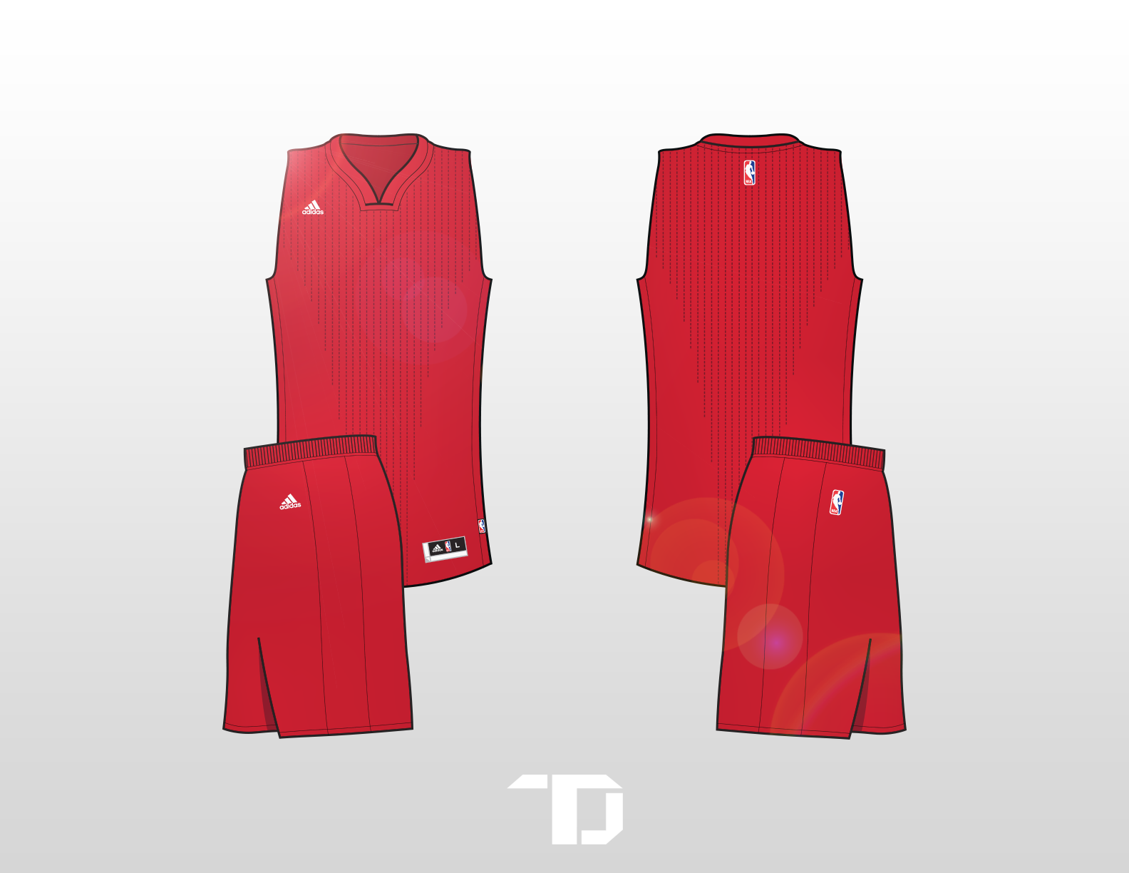 Adidas NBA Adobe Illustrator Basketball Uniform Templates ...
