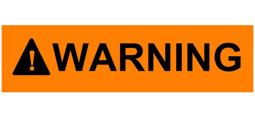Orange Warning Sign Clipart - Free Clip Art Images