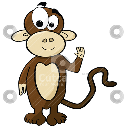 Cartoon monkey stock vector
