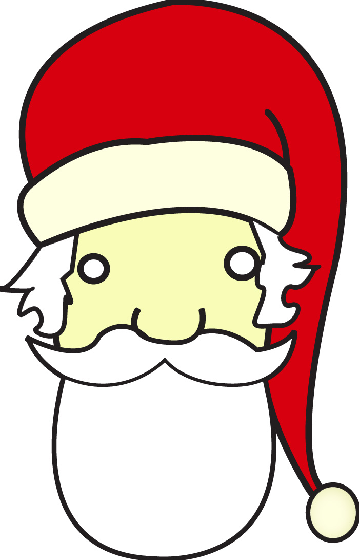 Santa image - vector clip art online, royalty free & public domain