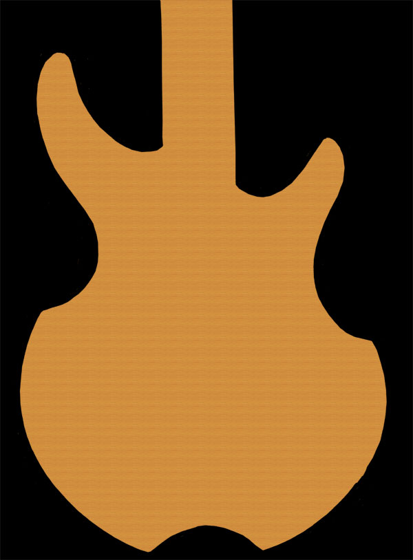 Electric Guitar Outline Images & Pictures - Becuo