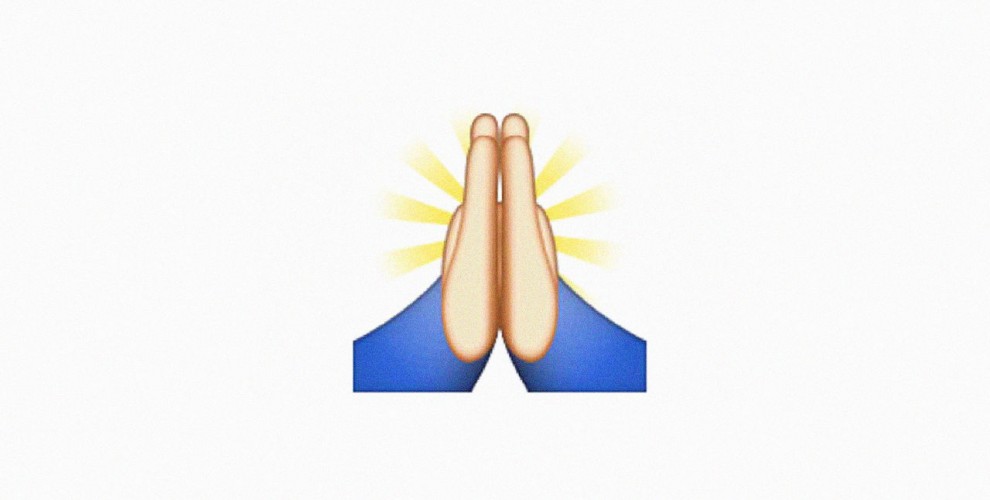 Prayer hands emoji - Techly