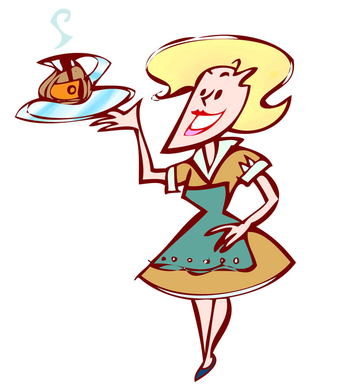Cartoon Waitress - Cliparts.co