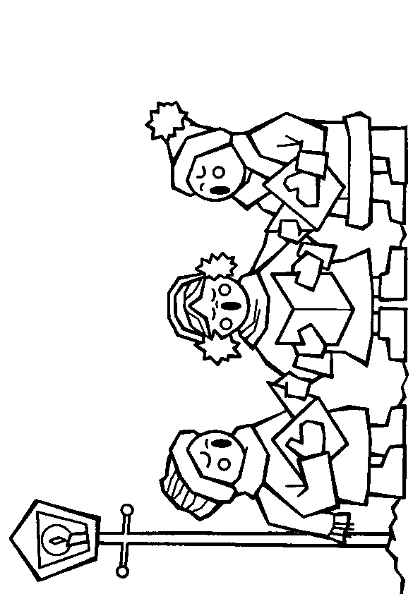 carol singers Colouring Pages (page 3)