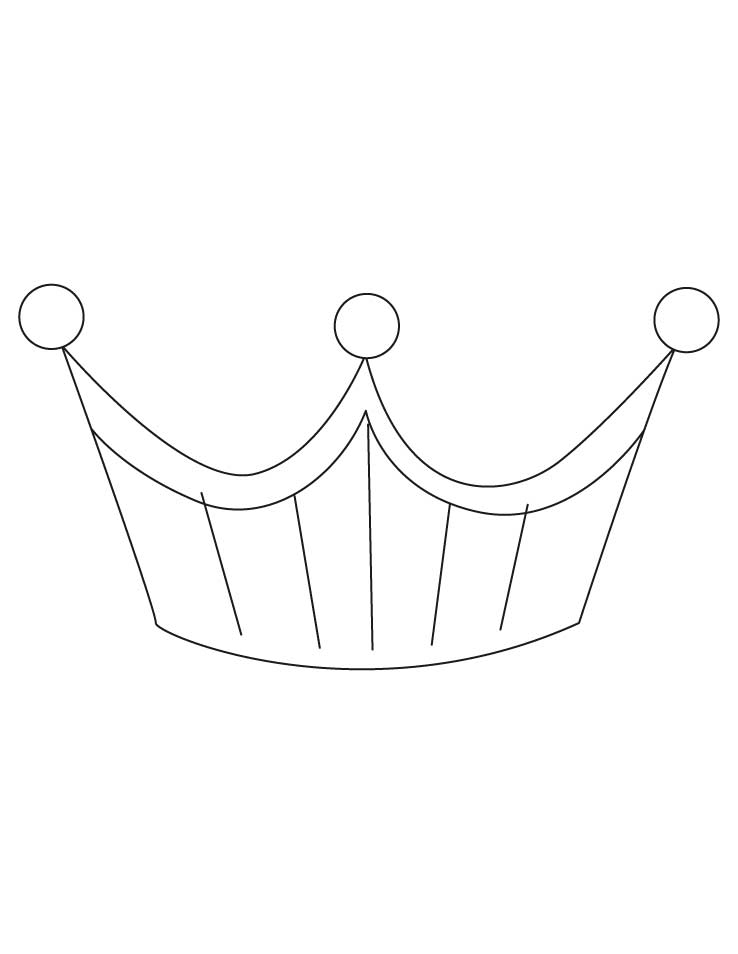 Design Of Princess Crown Coloring Page | Mewarnai